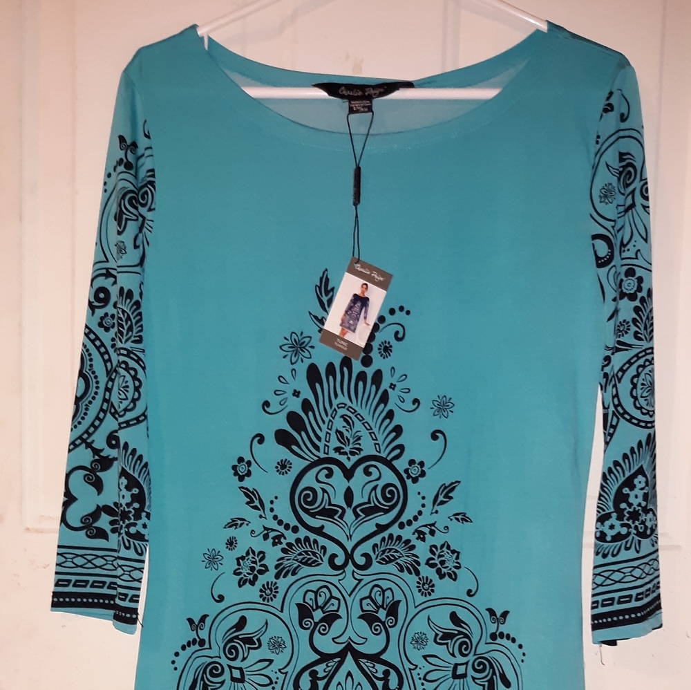 NWT Charlie Paige Tunic. Size small/medium.